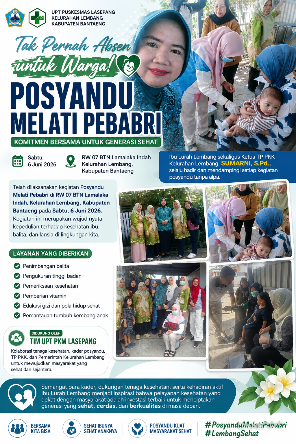 “Tak Pernah Absen untuk Warga! Ibu Lurah Lembang Dampingi Posyandu Melati Pebabri, Bukti Nyata Kepedulian untuk Generasi Sehat”